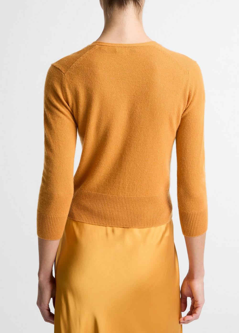 Vince Cashmere-Silk V-Neck Cardigan - V-Neck