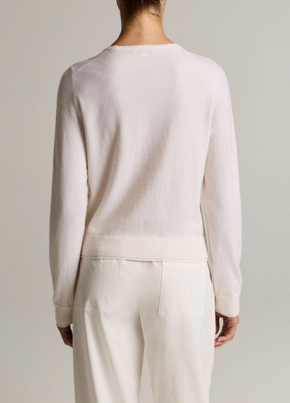 Vince Scallop-Trim Wool & Cashmere-Blend Cardigan - Cardigans