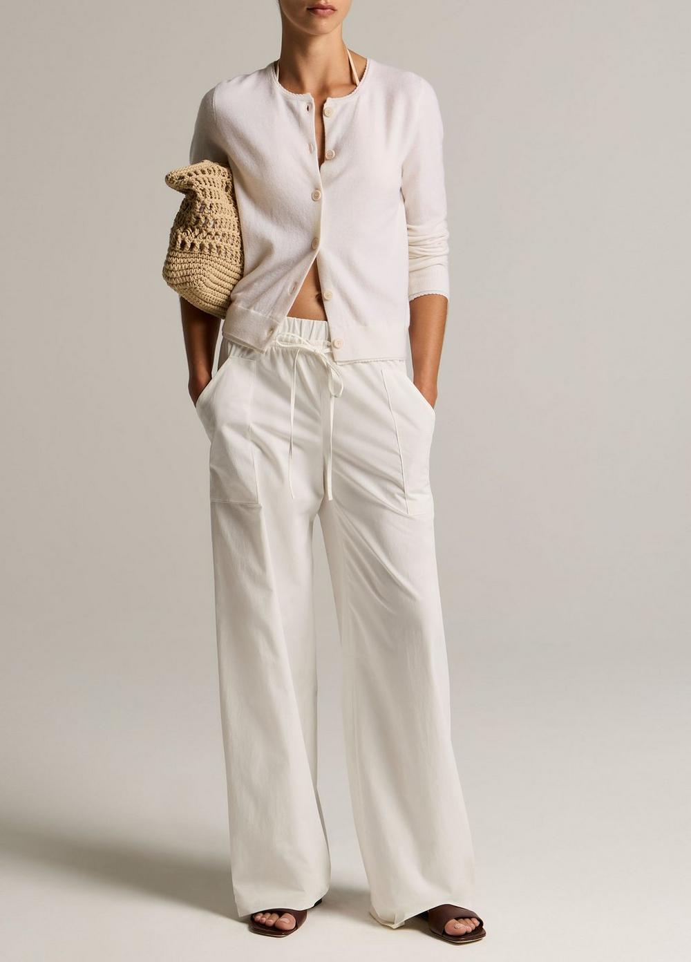 Vince Scallop-Trim Wool & Cashmere-Blend Cardigan - Cardigans