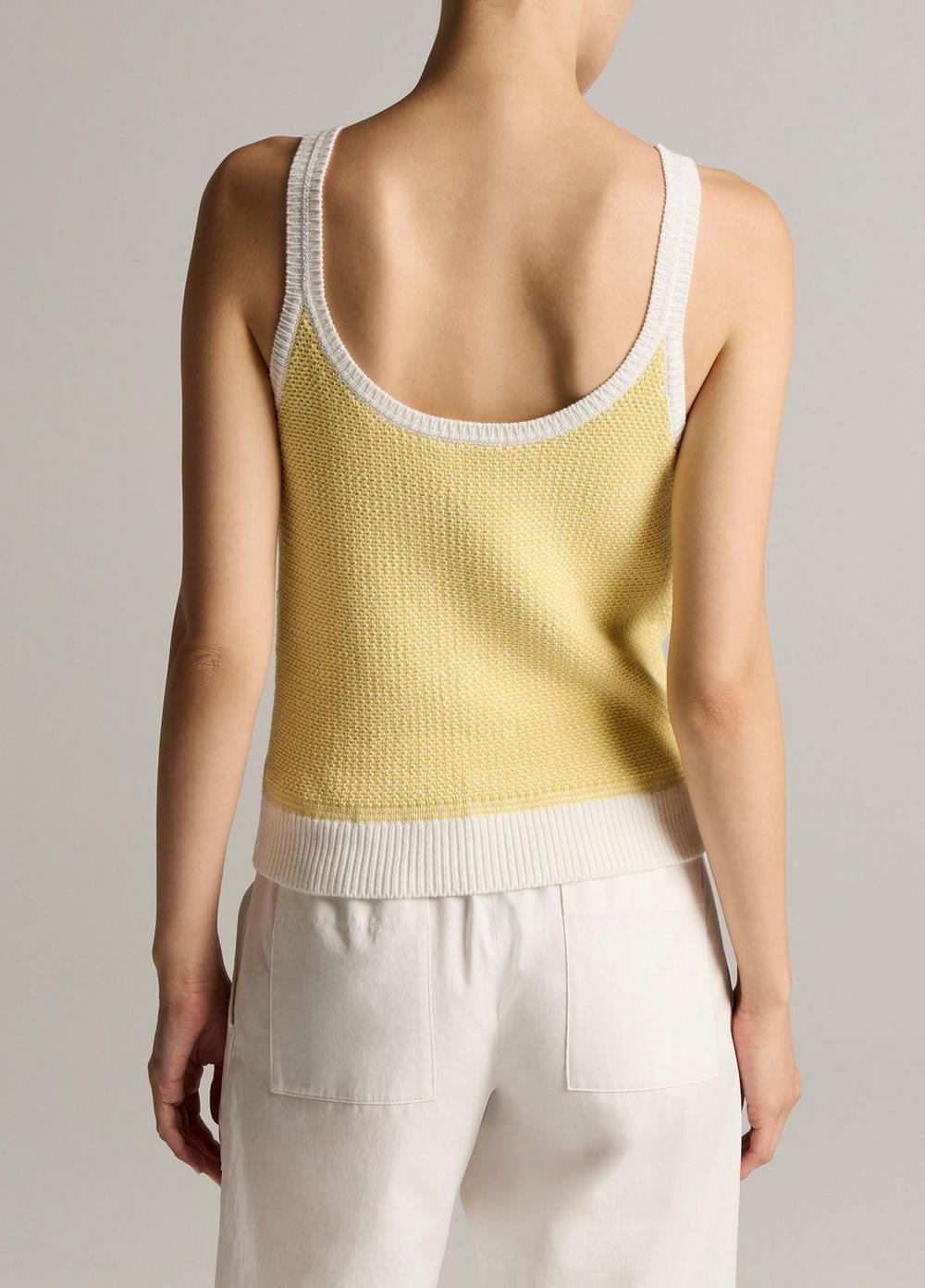 Vince Birdseye Cotton Pocket Tank - Tank Tops