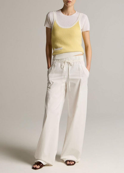Vince Birdseye Cotton Pocket Tank - Tank Tops