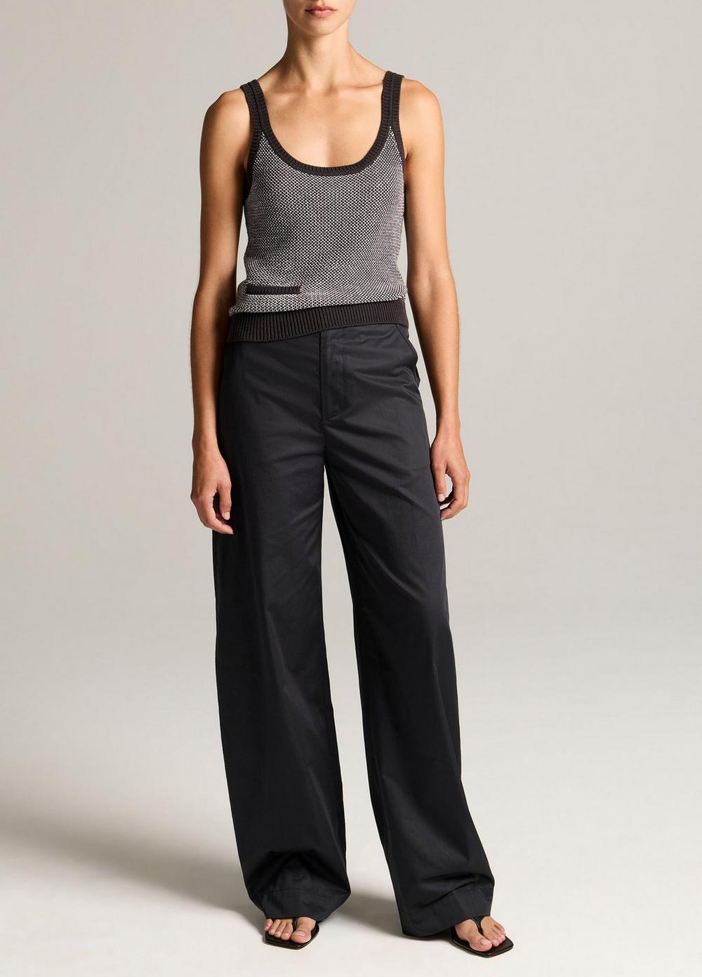 Vince Birdseye Cotton Pocket Tank - Tank Tops