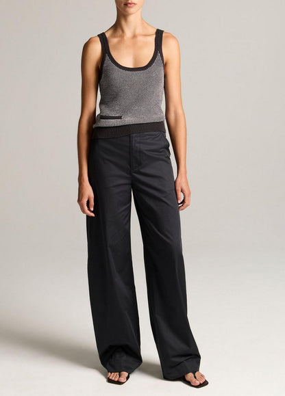 Vince Birdseye Cotton Pocket Tank - Tank Tops