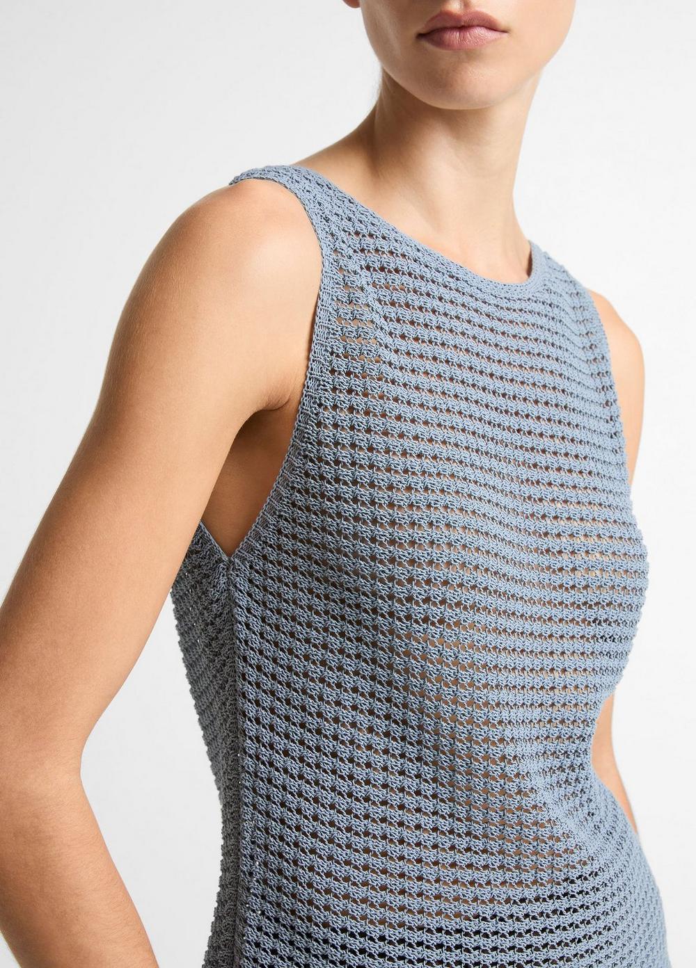 Vince Italian Cotton-Blend Cord Tank - Crew Neck