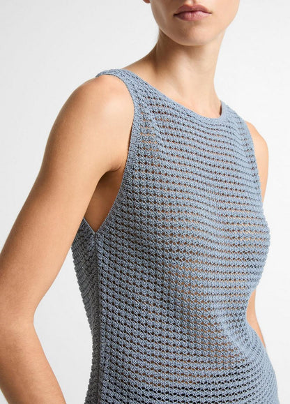 Vince Italian Cotton-Blend Cord Tank - Crew Neck