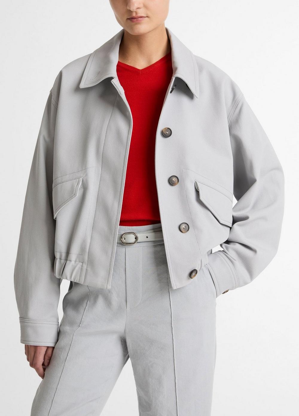 Vince Cotton Bomber Jacket - Jackets