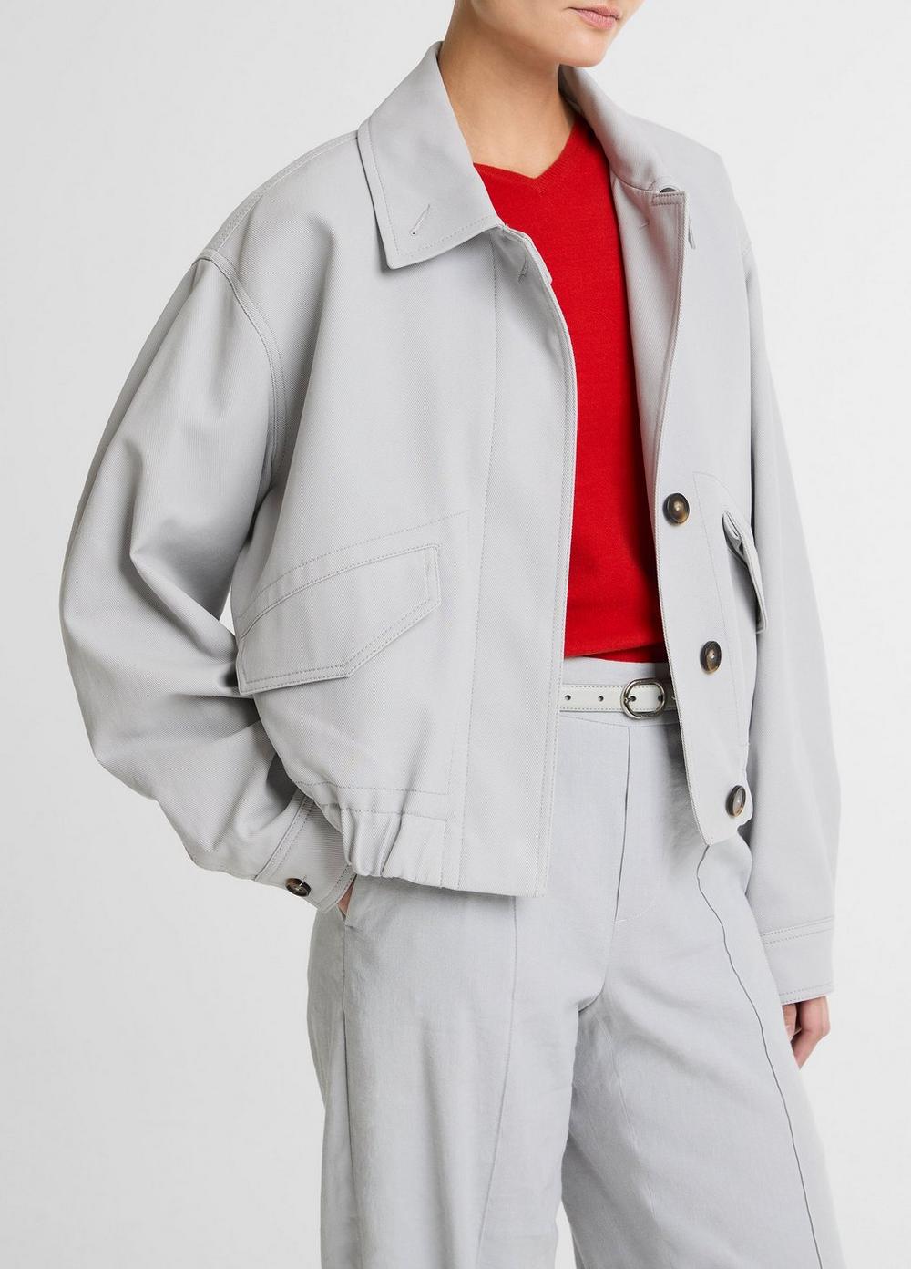 Vince Cotton Bomber Jacket - Jackets
