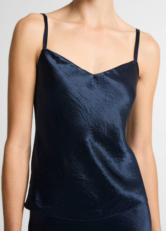 Vince Satin V-Neck Camisole - Tank Tops