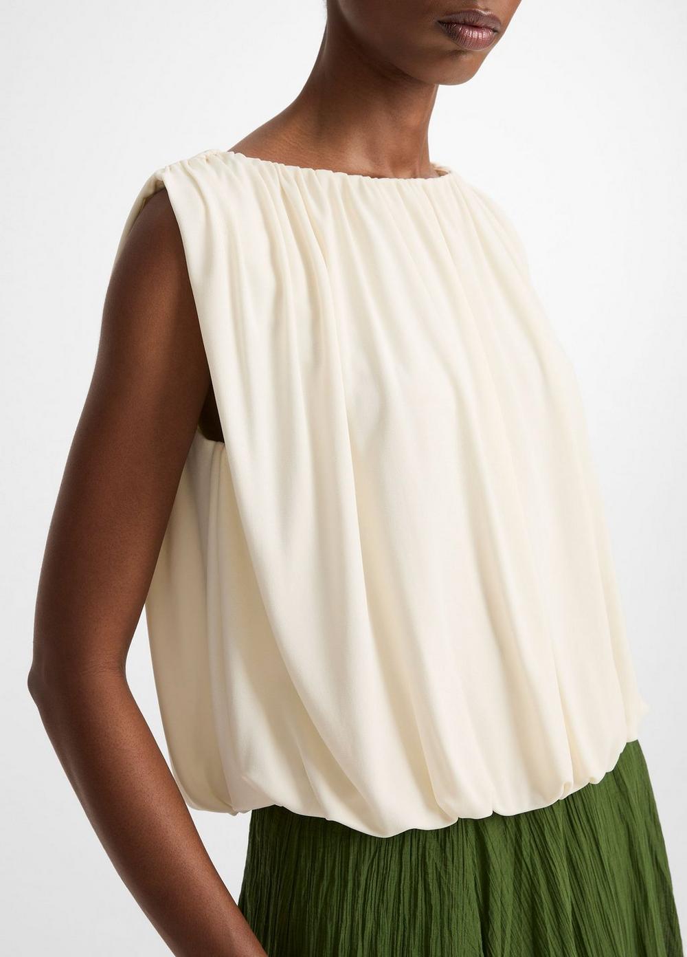 Vince Matte Jersey Bubble Top - Tank Tops