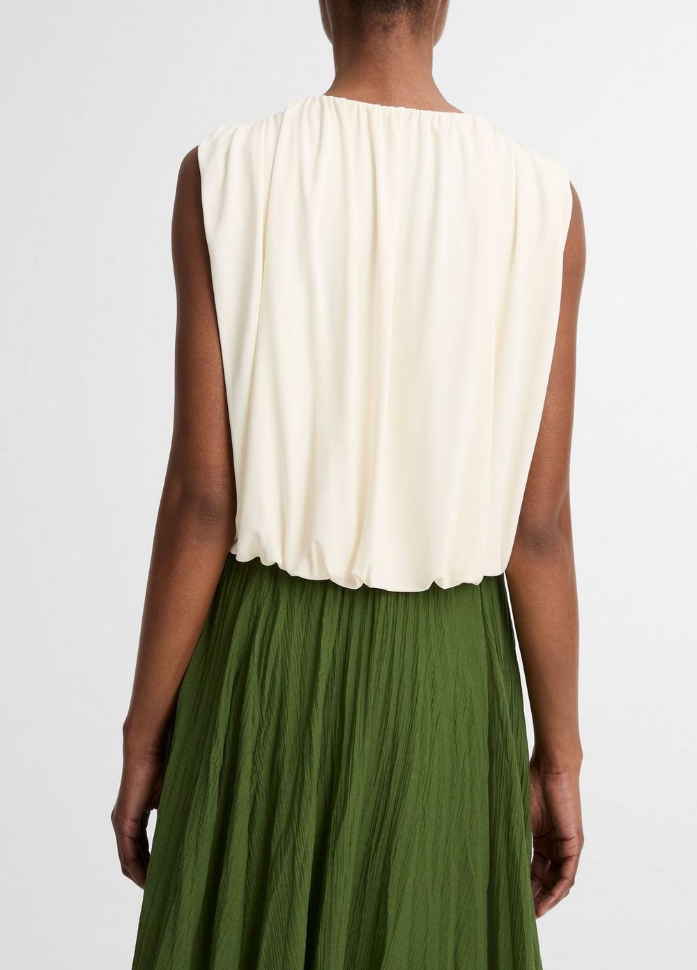 Vince Matte Jersey Bubble Top - Tank Tops