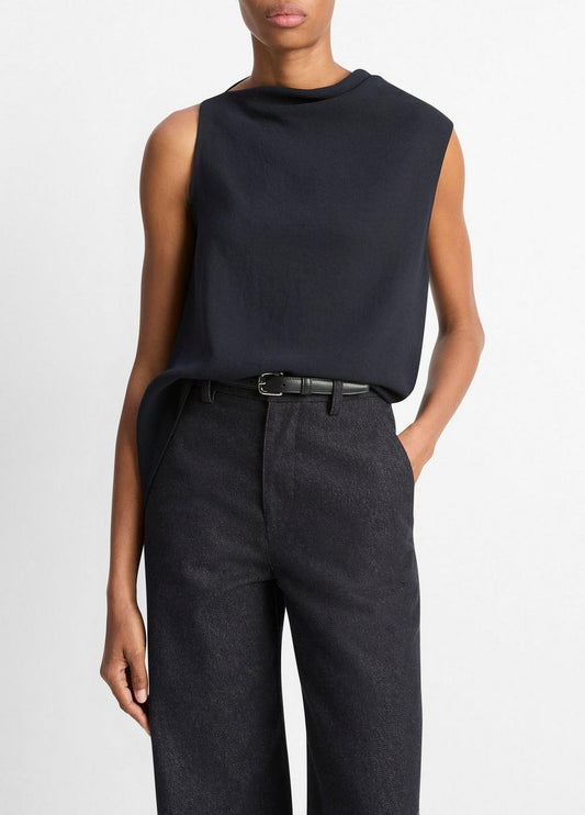 Vince Asymmetrical Draped A-Line Top - Tank Tops