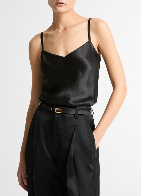 Vince Satin V-Neck Camisole - Tank Tops