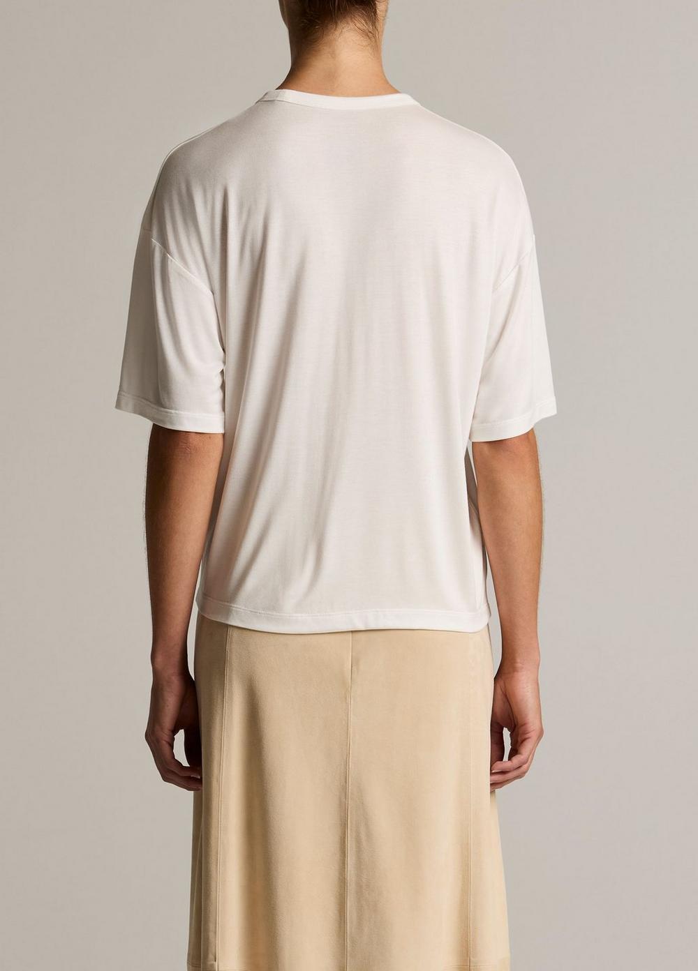 Vince Modal-Silk Relaxed T-Shirt - Short Sleeve