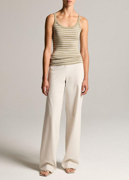 Vince Striped Pima Cotton-Blend Camisole - Tank Tops