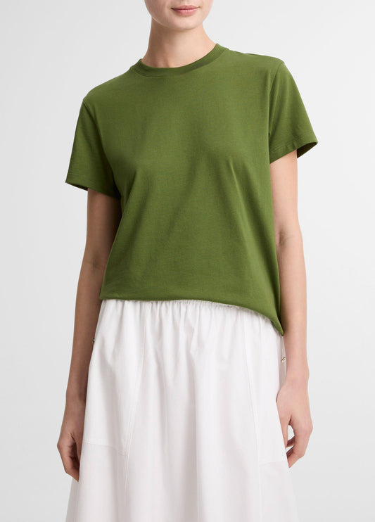 Vince Pima Cotton Crew Neck T-Shirt - Short Sleeve