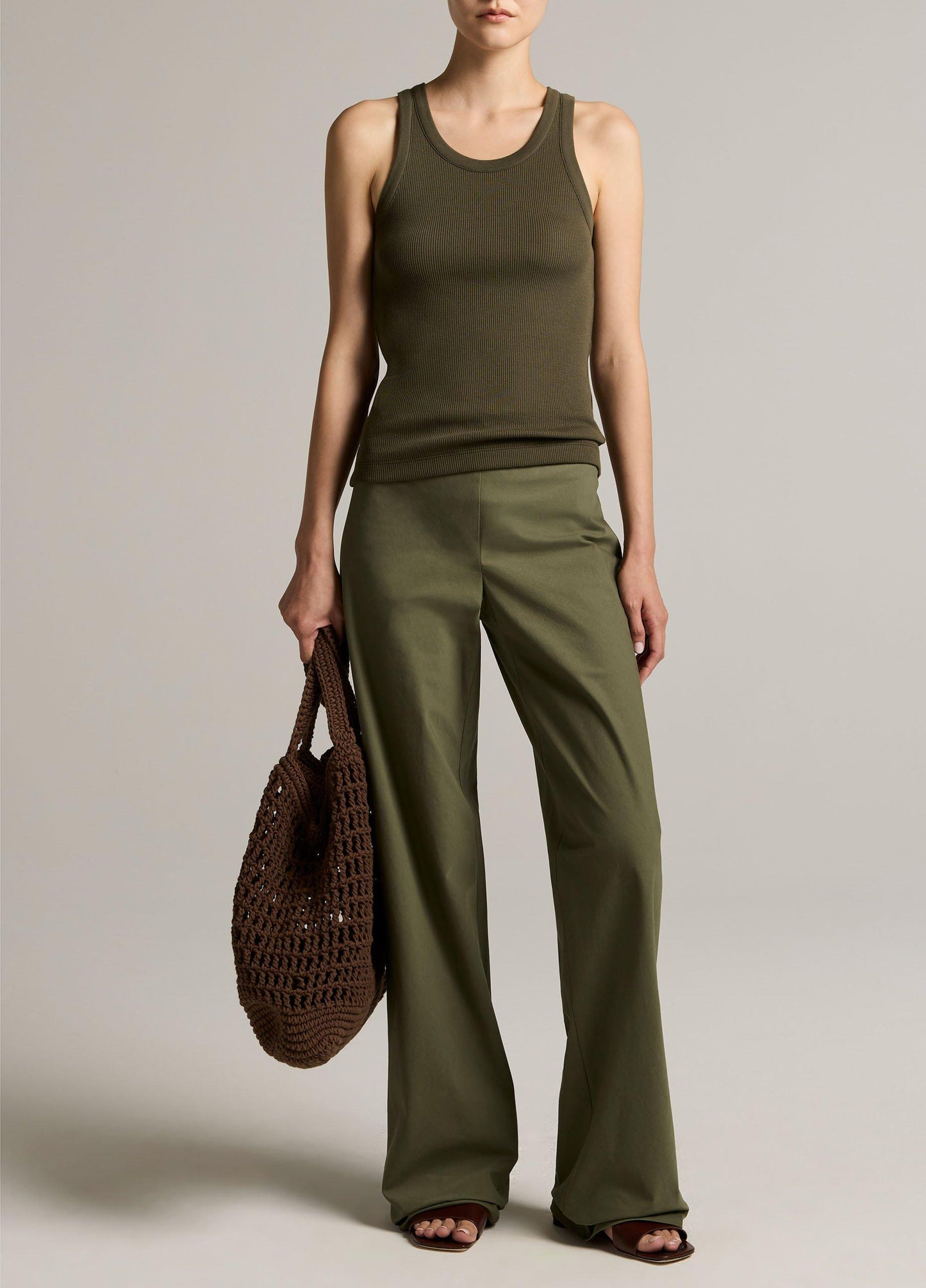 Vince Ribbed Scoop-Neck Tank - Tank Tops