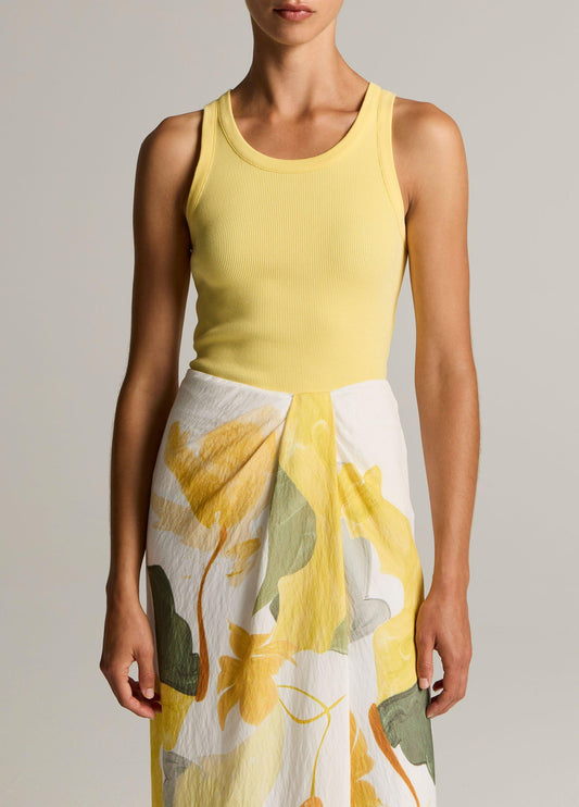 Vince Ribbed Scoop-Neck Tank - Tank Tops