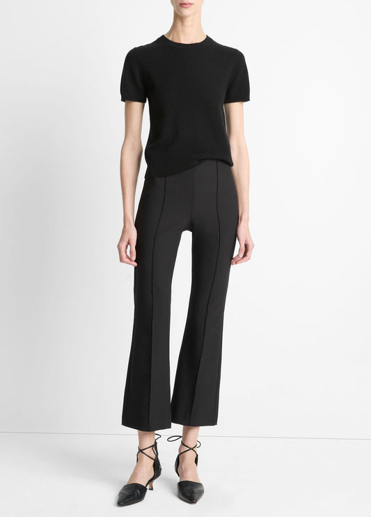 Vince Niki Mid-Rise Pintuck Crop Flare Pant - Trousers