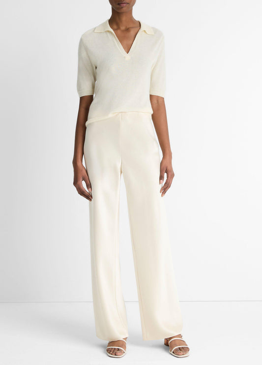 Vince Colette High-Rise Fluid Satin Bias Pant - Pants