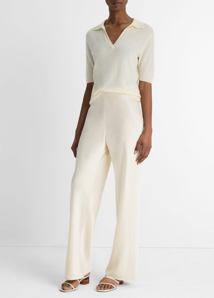 Vince Colette High-Rise Fluid Satin Bias Pant - Pants