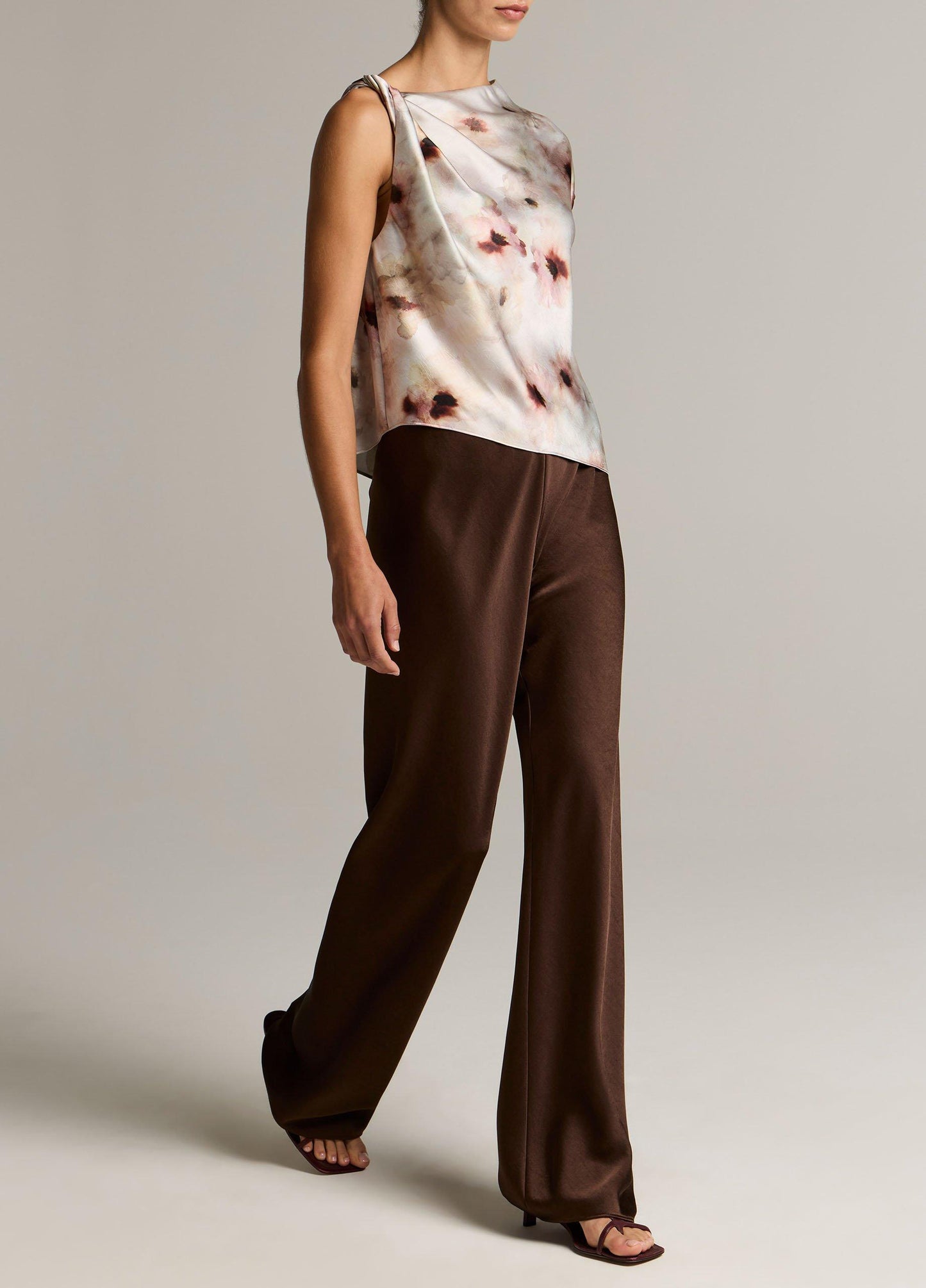 Vince Colette High-Rise Fluid Satin Bias Pant - Trousers