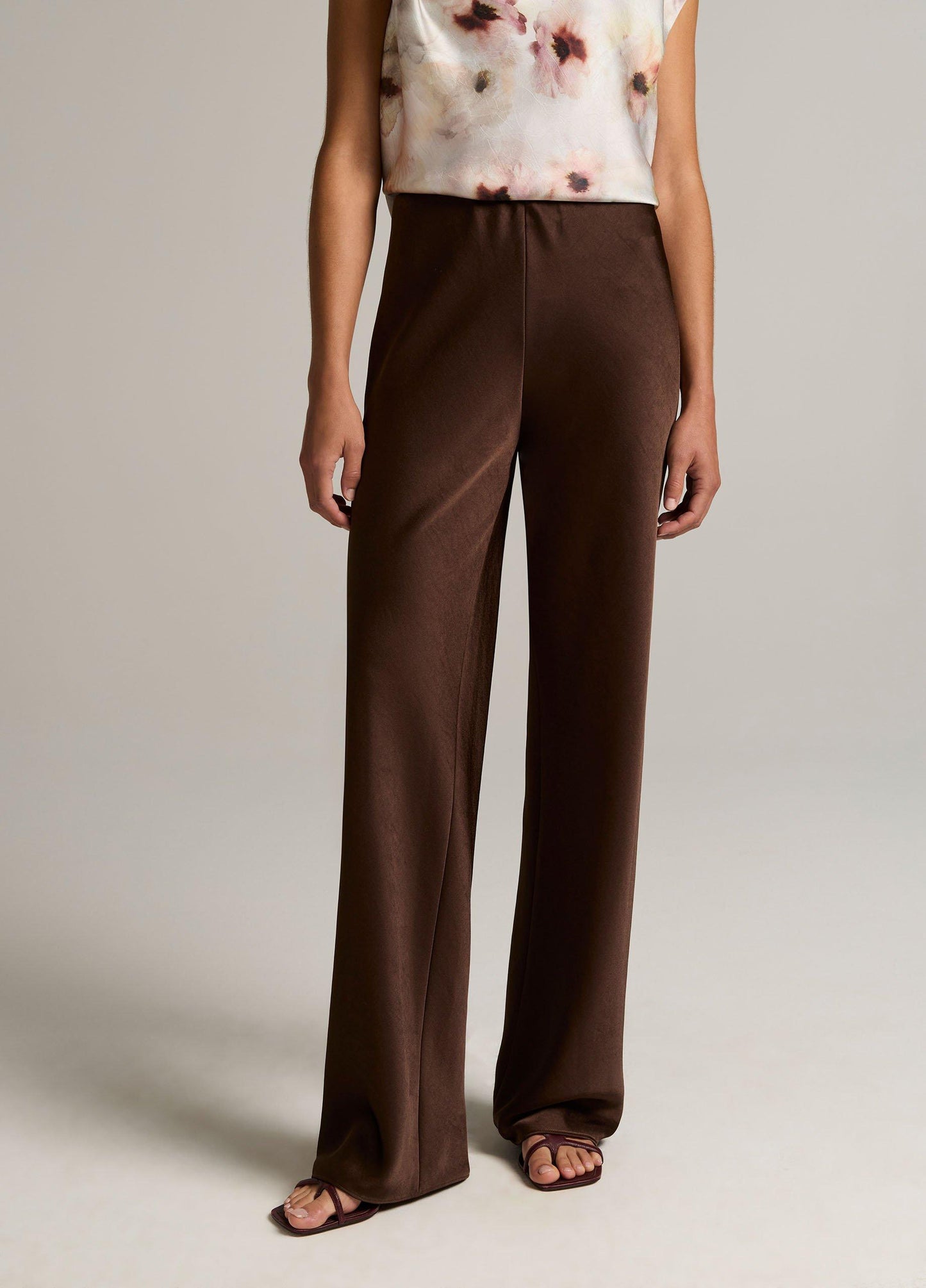 Vince Colette High-Rise Fluid Satin Bias Pant - Trousers