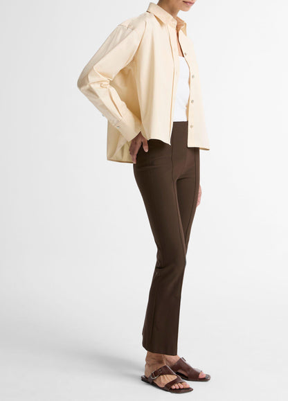 Vince Niki Mid-Rise Pintuck Crop Flare Pant - Trousers