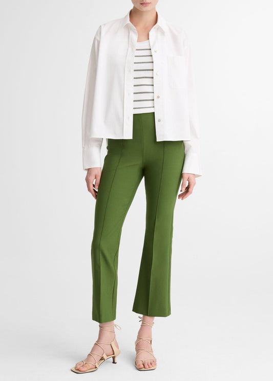 Vince Niki Mid-Rise Pintuck Crop Flare Pant - Trousers