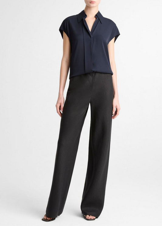 Vince Colette High-Rise Italian Linen Bias Pant - Trousers