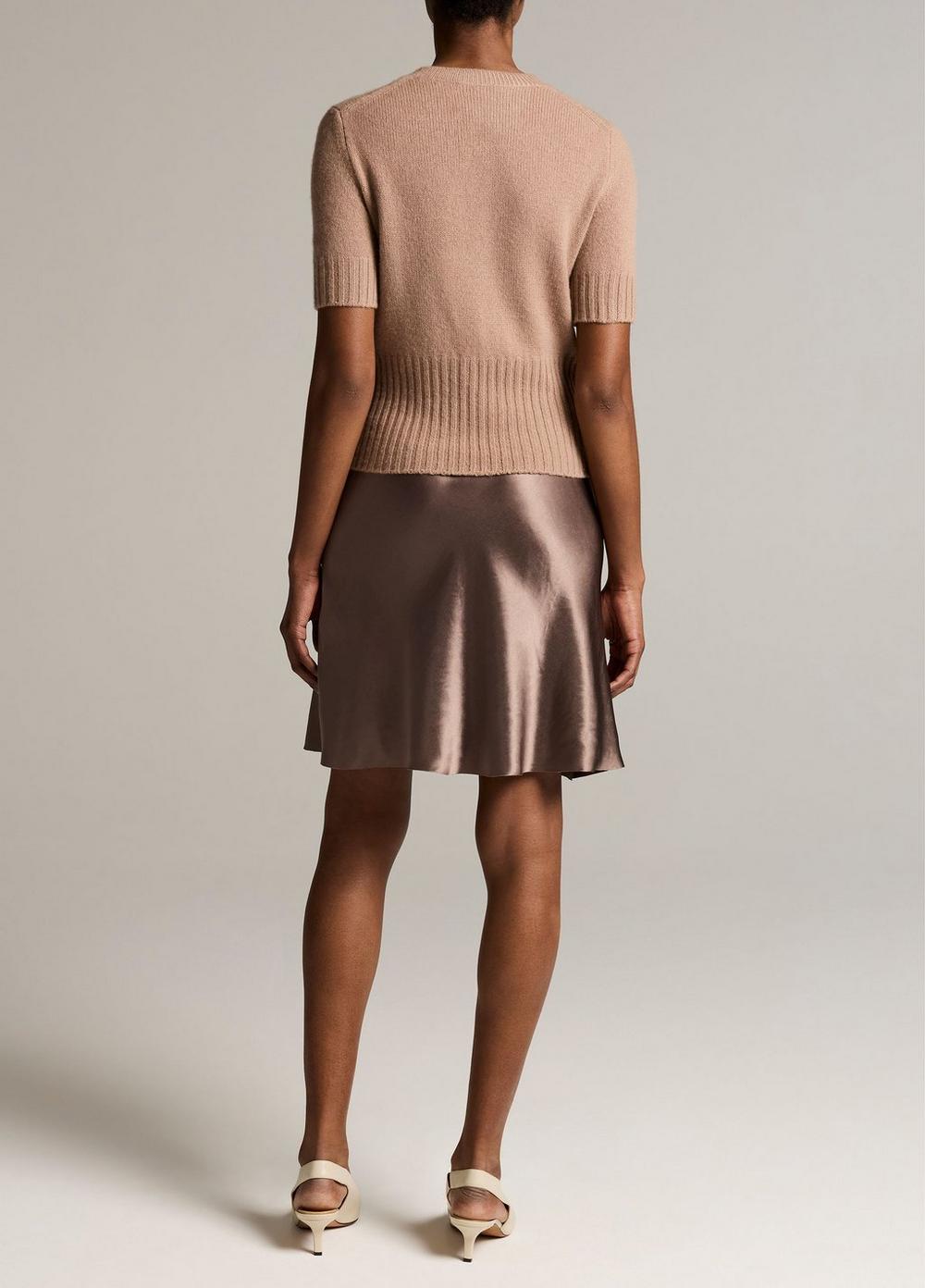 Vince Lingerie-Trim Short Satin Slip Skirt - Skirts