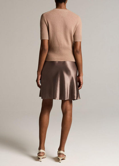 Vince Lingerie-Trim Short Satin Slip Skirt - Skirts