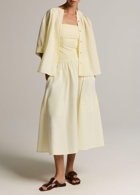 Vince Cotton Full Skirt - Skirts