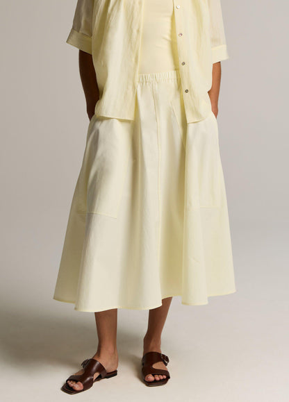 Vince Cotton Full Skirt - Skirts