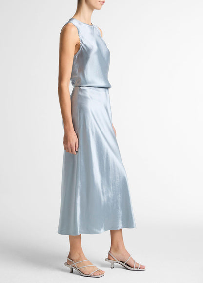 Vince Satin Side-Slit Slip Skirt - Skirts