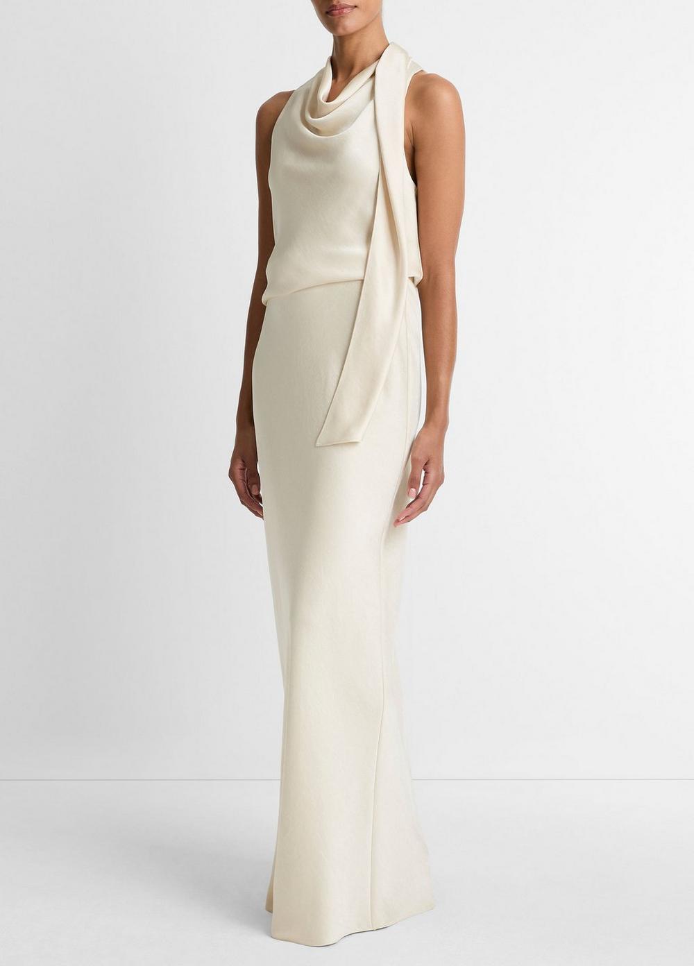 Vince Satin Bias Column Skirt - Skirts