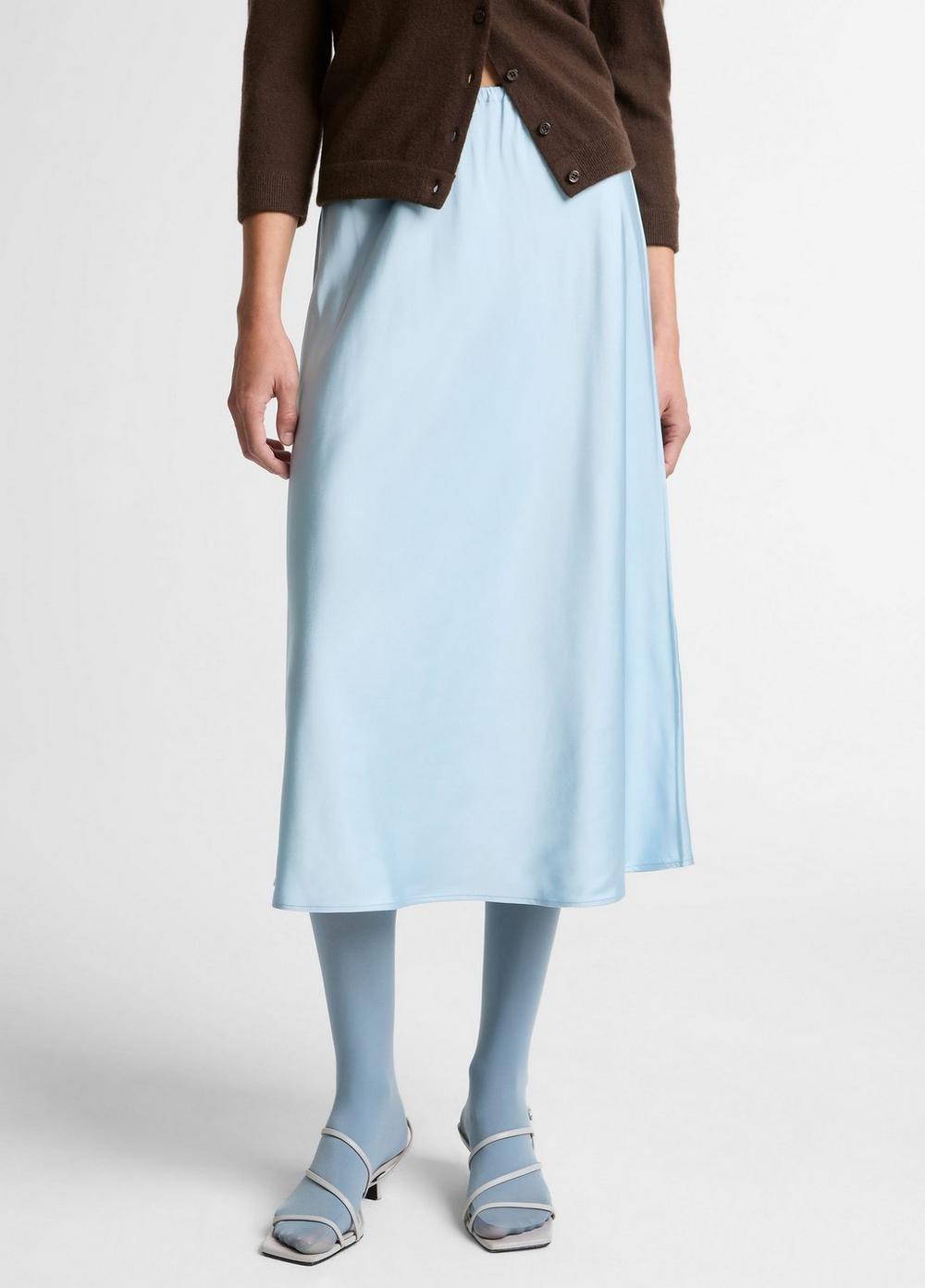 Vince Matte Satin Slip Skirt - Skirts