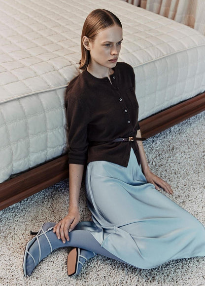 Vince Matte Satin Slip Skirt - Skirts