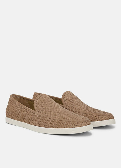Vince Sonoma Woven Suede Loafer - Loafers