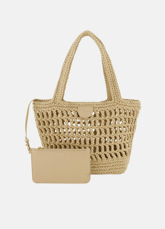 Vince Barcelona Cotton Crochet Small Tote - Handbags