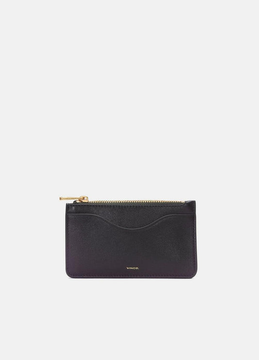Vince Leather Zip-Top Card Case - Wallets