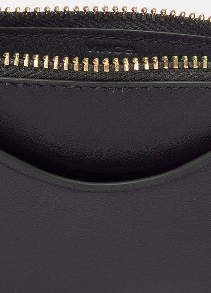 Vince Leather Zip-Top Card Case - Wallets