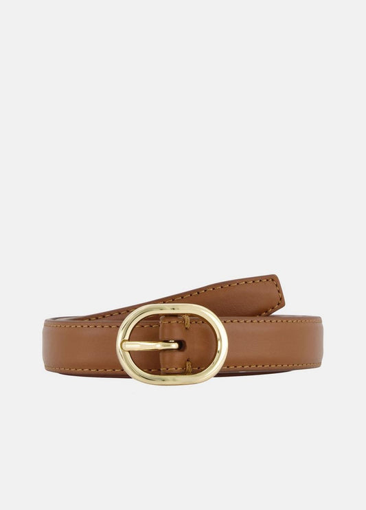 Vince Women's Avery 20mm Stitched Leather Belt - Belts