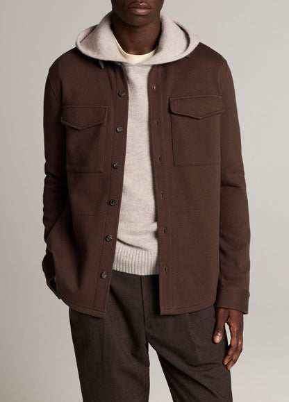Vince Double-Knit Cotton-Blend Piqué Shirt Jacket - Jackets