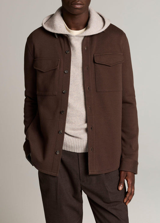 Vince Double-Knit Cotton-Blend Piqué Shirt Jacket - Jackets