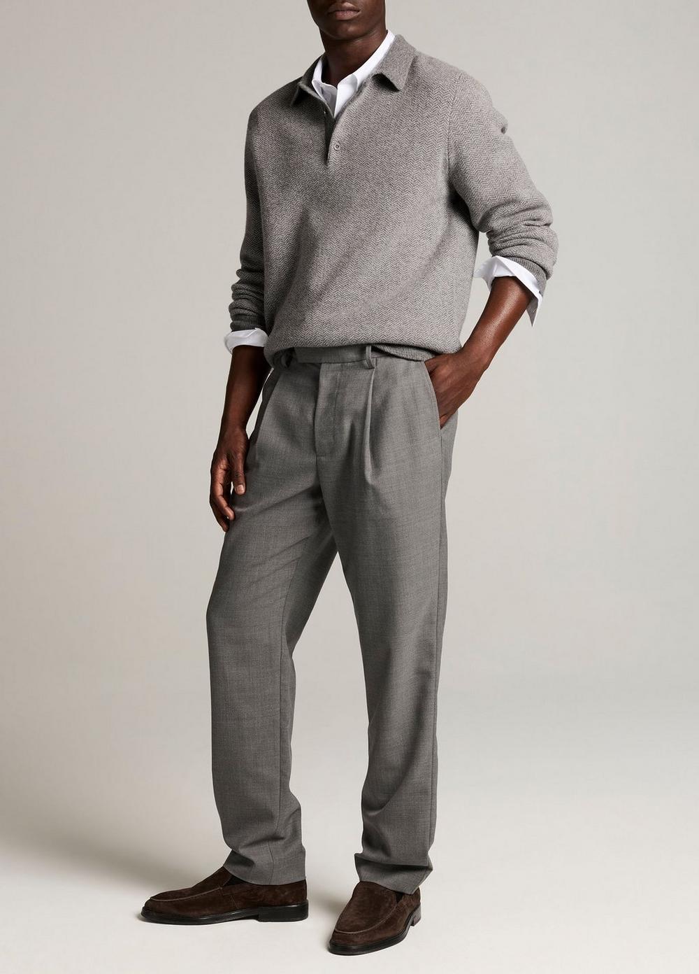 Vince Owen Athletic Twill Pleated Trouser - Trousers
