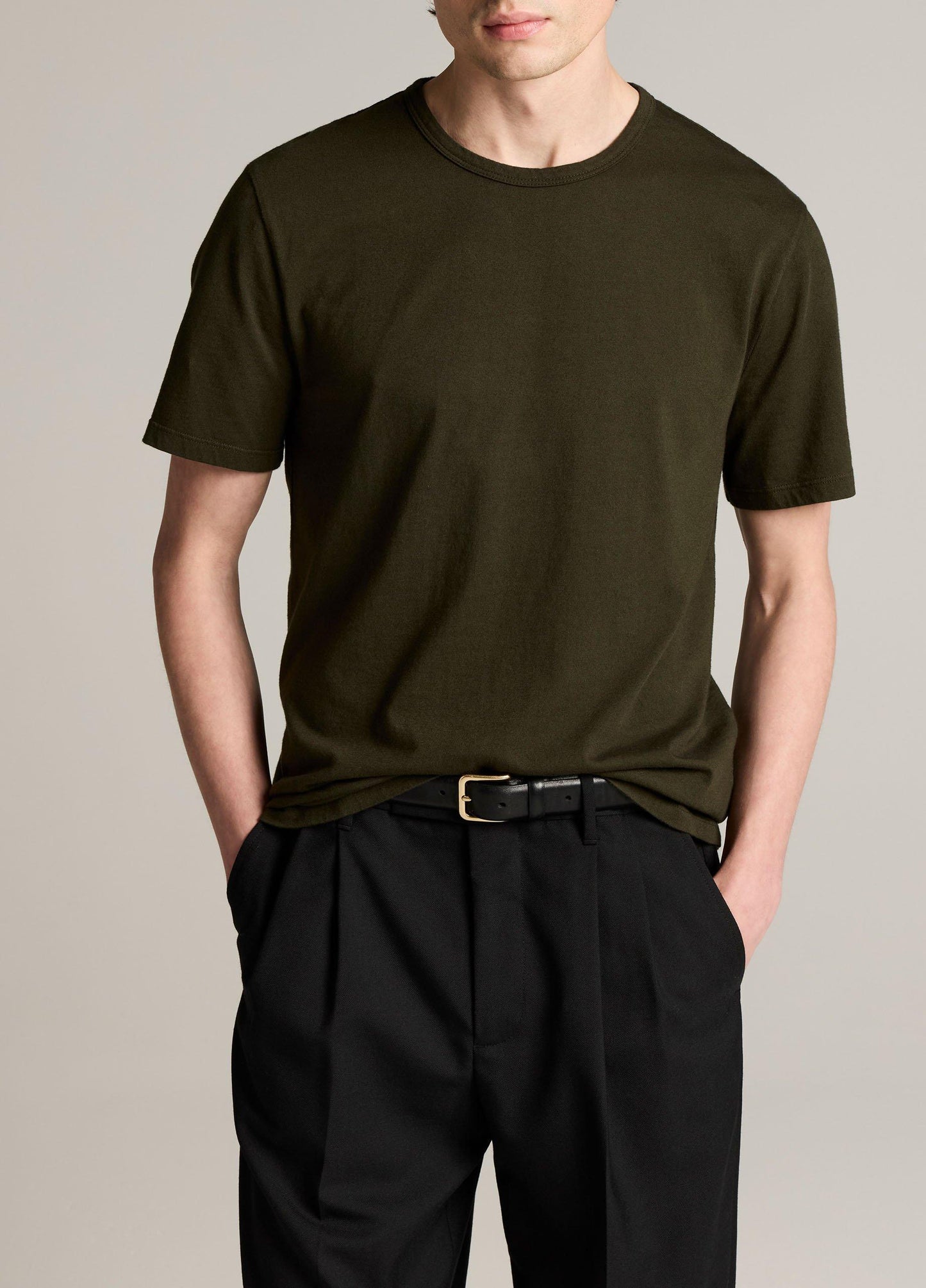 Vince Garment Dye Cotton T-Shirt - Short Sleeve