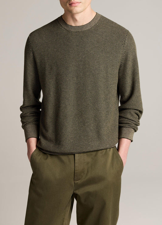 Vince Geo-Jacquard Wool-Blend Crew Neck Sweater - Crew Neck