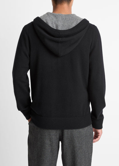 Vince Cashmere Zip-Front Hoodie - Cashmere