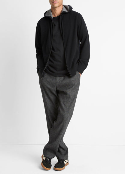 Vince Cashmere Zip-Front Hoodie - Cashmere