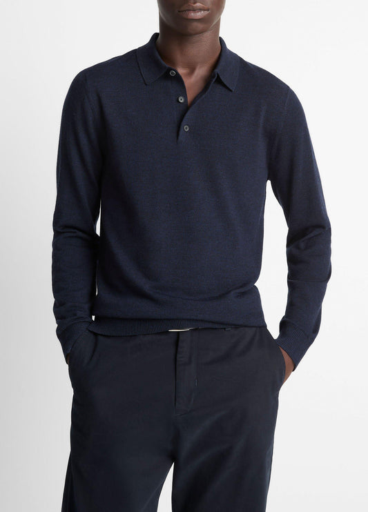 Vince Wool Polo Sweater - Sweaters